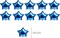 10PCS 18” Blue Star Foil Balloons – Party Decorations for Birthday, Wedding & Baby Shower